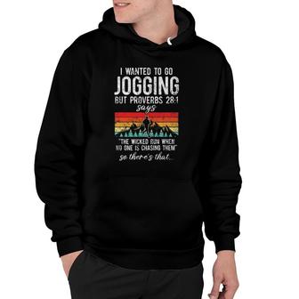 The Wicked Run When No One Is Chasing Them Jogging Hoodie | Mazezy
