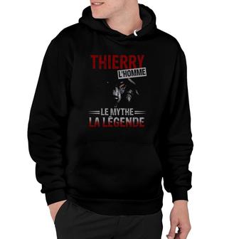 Thierry Personalized Name Wolf Lhomme Le Mythe La Legende Hoodie - Thegiftio UK
