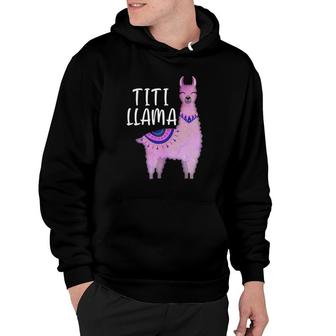 Titi Llama Puerto Rican Aunt Funny Llama Lover Hoodie | Mazezy