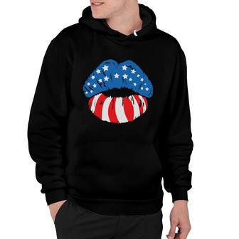 Usa July Independence Day Lip Great Gift 2022 Hoodie - Seseable