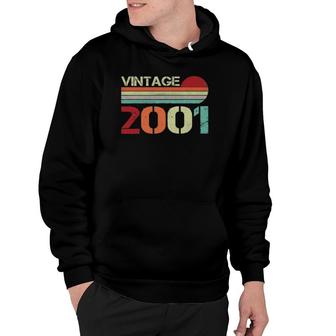 Vintage 2001 Funny 21 Years Old Men And Women 21St Birthday Hoodie - Seseable