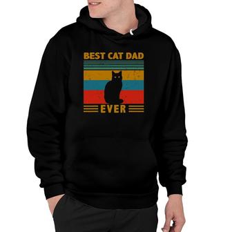 Vintage Best Cat Dad Ever Personalized Gift For Cat Lovers Hoodie - Seseable