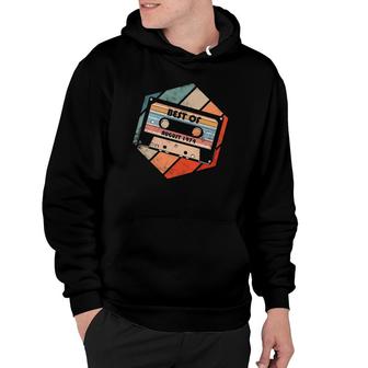 Vintage Best Of August 1974 Cassette Retro Birthday Tape Hoodie - Seseable