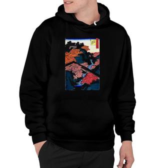 Vintage Famous Japanese Woodblock Art Tofuku Temple Stylish Hoodie - Seseable