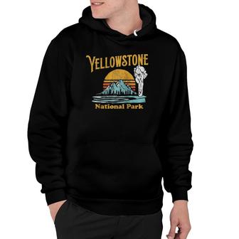 Vintage Yellowstone National Park Retro 80S Graphic Raglan Baseball Tee Hoodie | Seseable CA