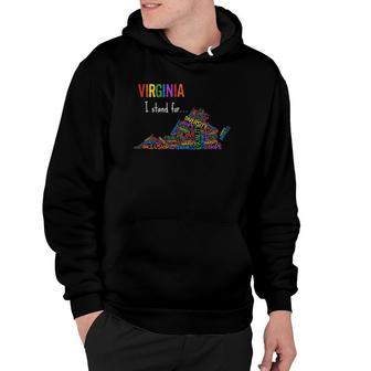 Virginia Gay Lgbtq Pride Month Equality Diversity Inclusion Hoodie - Seseable