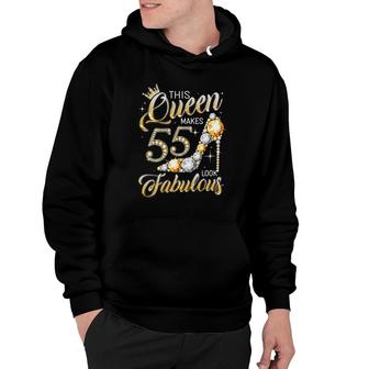 Womens Queen 55 Fabulous 55Th Birthday Girl Gifts 55 Years Old Hoodie - Seseable