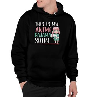 Womens This Is My Anime Pajama Funny Japanese Anime Lover Teen Girl V-Neck Hoodie - Thegiftio UK