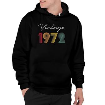 Womens Vintage 1972 50Th Birthday 50 Anniversary 50 Years Old Hoodie - Seseable