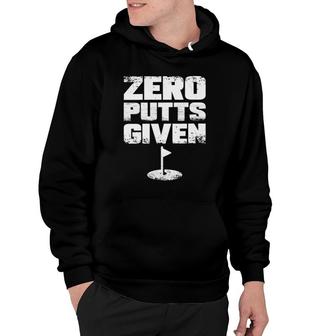 Womens Zero Putts Given Funny Golf V-Neck Hoodie | Mazezy