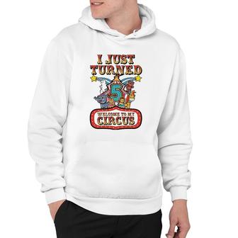5Th Birthday Carnival Theme Welcome To My Circus Birthday Hoodie | Mazezy