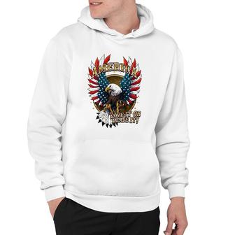 America Love It Or Leave It Patriotic Eagle Mens Back Print Hoodie - Thegiftio UK