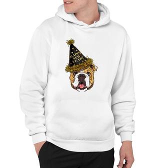 American Bulldog Happy New Year 2023 Dog New Years Eve Party Hoodie | Mazezy DE