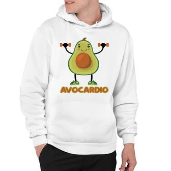 Avocardio Funny Avocado Is Gymming So Hard Hoodie - Seseable