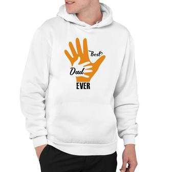 Best Dad Ever Orange Fingers Dad Day Fathers Day Hoodie | Seseable CA