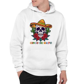 Cinco De Mayo Mexican Cross Sunglasses Skull Mustache Hoodie - Seseable