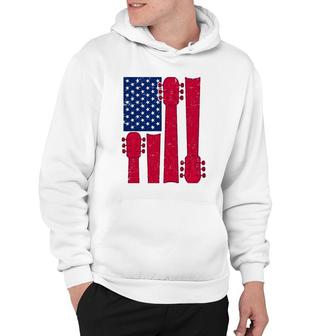 Cool Guitar Player Guitarist I Us American Flag Guitars Hoodie | Seseable CA