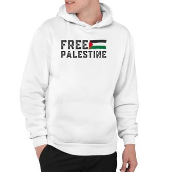 Free Palestine Flag Arabic Gaza Hoodie - Seseable