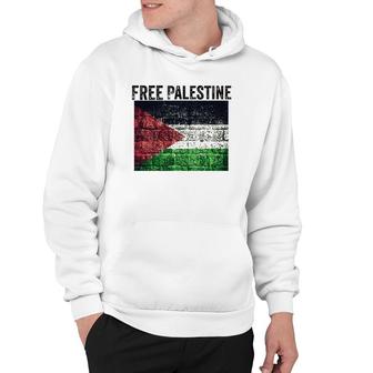 Free Palestine Gaza Graphic Flag Hoodie - Seseable