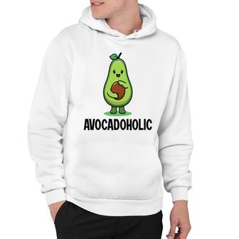 Funny Avocado Avocadoholic Hug A Small Ball Hoodie - Seseable