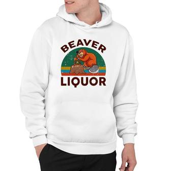 Funny Beaver Liquor For Liqueur Beer Drinking Lover Hoodie | Mazezy