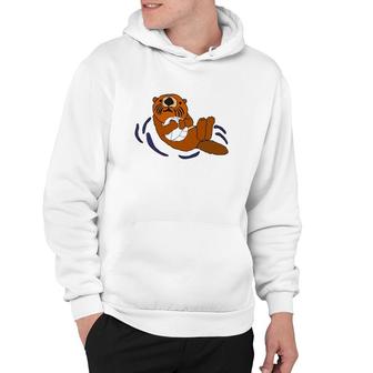 Funny Sea Otter Volleyball Lovers Gift Hoodie | Mazezy