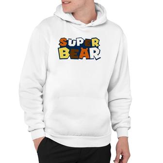 Gay Bear With Bear Pride Flag Super Bear Gay Daddy Hoodie - Thegiftio UK