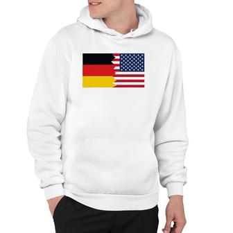 German American Half Germany Half America Flag Hoodie - Thegiftio UK