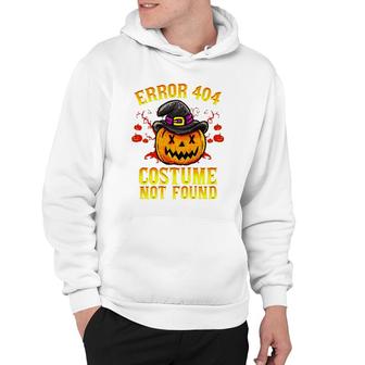 Halloween Easy Costume Not Found Funny Humor Men Women Kids Hoodie - Seseable