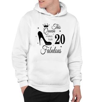 Happy 20Th Birthday This Queen Look Fabulous Like Pumps Since 2002 Hoodie - Seseable