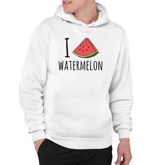 I Love Watermelon Watermelon Lover Hoodie | Mazezy