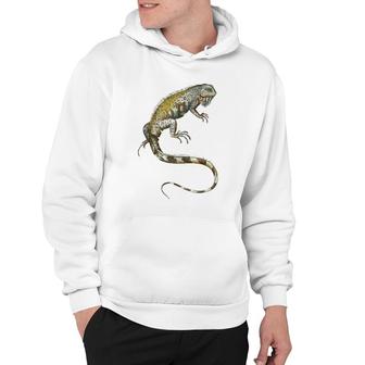 Iguana Tropical Lizard Animal Lover Hoodie | Mazezy