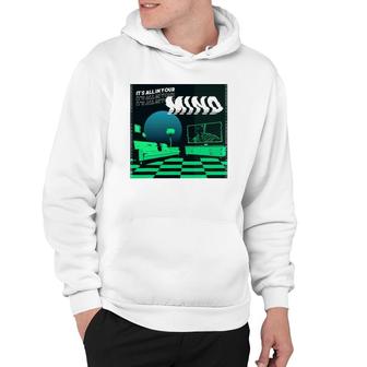 Its All In Your Mind Trippy Vaporwave Green Art Hoodie | Mazezy