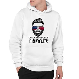 Just A Proud Dad That Didnt Raise Liberals Fathers Day Dad Hoodie - Seseable