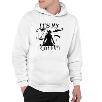 Kids 12 Years Old Call Of Theme Its My Birthday Gift Boys Girls Hoodie - Seseable