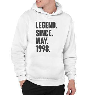 Legend Since May 1998 Birthday Gift For 23 Years Old Man Hoodie - Seseable