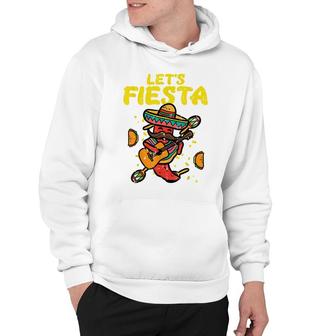 Lets Fiesta Jalapeno Funny Cinco De Mayo Mexican Party Hoodie - Seseable