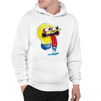 Mad Light Bulb Halloween Party Hoodie | Mazezy