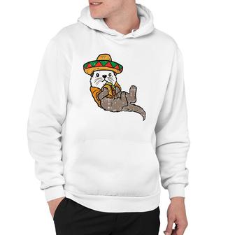 Mexican Otter Sombrero Taco Cinco De Mayo Fiesta Animal Hoodie - Seseable