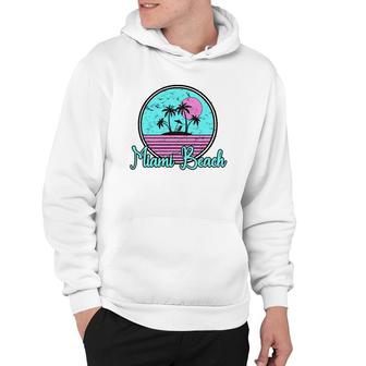 Miami Beach South Beach Florida Fl Souvenir Gift Hoodie - Thegiftio UK