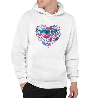 Nurse Heart Decoration Impression Great Gift New 2022 Hoodie - Seseable