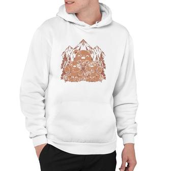 Outdoor Mountains Brown Bear Animal Nature Bear Hoodie | Mazezy