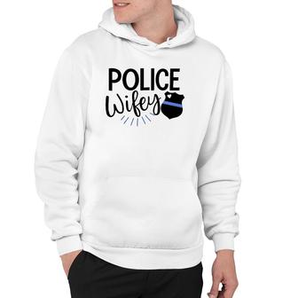 Police Wife Cute Police Officer Law Enforcement Wife Badge Hoodie | Mazezy