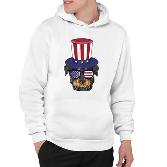 Rottweiler Patriotic Dog Mom & Dad S 4Th Of July Usa Hoodie - Seseable