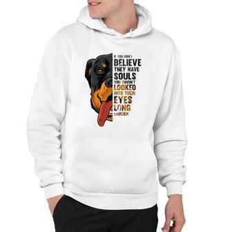 Rottweiler Souls Quote Breed Dog Owner Dogs Lover Gift Idea Hoodie - Seseable