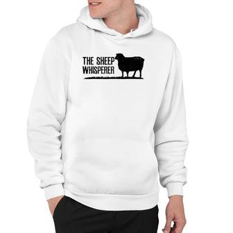 Sheep Whisperer Black Funny Farming Farm Animal Farmer Gift Hoodie | Mazezy