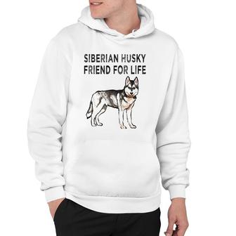 Siberian Husky Friend For Life Dog Friendship Hoodie - Seseable