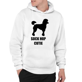Sock Hop Cutie 50S Costume Black Poodle Hoodie | Mazezy