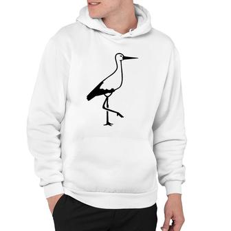 Stork Bird Animal Lover Gift Hoodie | Mazezy