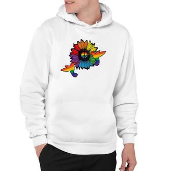 Sunflower Hummingbird Lgbt Flag Gay Pride Month Lgbtq Hoodie | Seseable UK